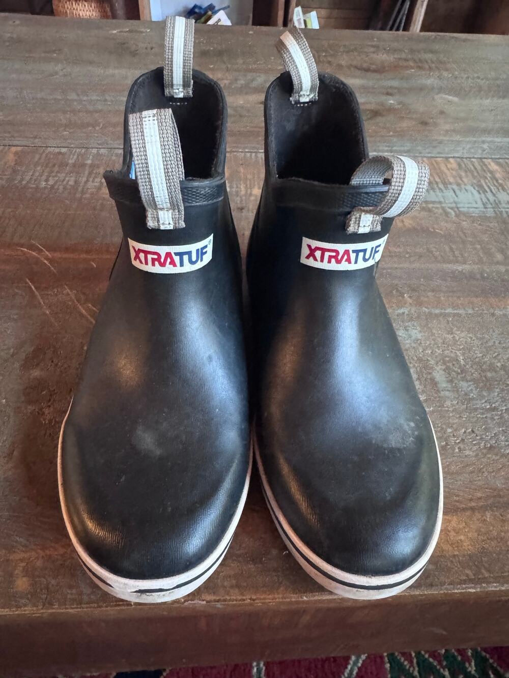 XTRATUF Kid’s Ankle Deck Boot – Black kids sz 3